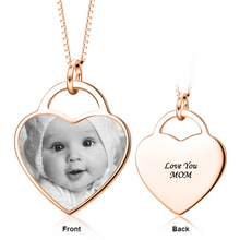 Load image into Gallery viewer, Engraved Photo Necklace